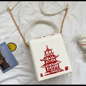 Leather handbag for woman